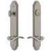 Grandeur Arc Solid Brass Tall Plate Single Cylinder Keyed Entry Set