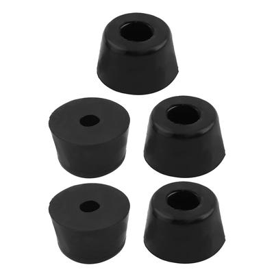 5pcs Rubber Feet Bumper Pads for Speaker Leg, D16x13xH10mm - Black - 0.63"x0.512"x0.394"(Top D*Bottom D*H)