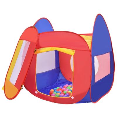 Portable Kid Play House Toy Tent with 100 Balls - 34" x 34" x 40"