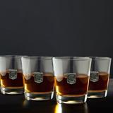 Regal Crested On the Rocks Glasses, Set of 4