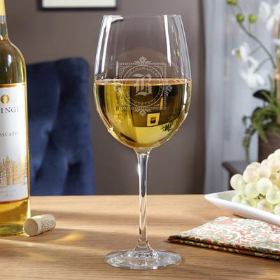 Winchester Personalized Large White Wine Glass