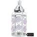 Matashi Home Decorative Tabletop Showpiece Silver Plated Crystal Studded Baby Bottle Ornament with Light Pink Crystals