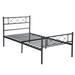 Easy-to-assemble Metal Bed Frame Platform Mattress Foundation with Headboard ,Under-bed Storage,Multiple colors.