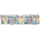 Bedtime Originals Mighty Jungle Gray Elephant/Giraffe Window Valance