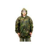 Military Surplus GI Camouflage Rain Parka - Mens Nylon Medium Size Woodland MJ128M