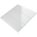 TileGen. 4" x 12" Glass Subway Tile in White Wall Tile (30 tiles/10sqft.)