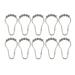 Shower Curtain Ring Hooks Rod Curtain Liners Iron Ball 10pcs - Single Roller Glide w Balls - 10 Pack