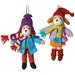 Boy and Girl Family Pet Dogs in Winter Coats Christmas Ornaments Set of 2 - Multi