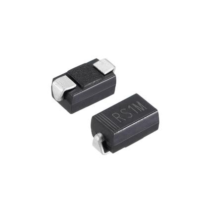 SMD Schottky Rectifier Diode 1A 1000V Electronic Silicon Diodes 50pcs for RS1M - Black