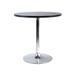 29.5" Black Round Spectrum Dining Table with Metal Leg