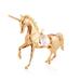 Matashi Home Decorative Showpiece 24K Gold Plated Crystal Studded Unicorn Ornament
