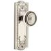 Grandeur Parthenon Solid Brass Rose Passage Door Knob Set with Soliel