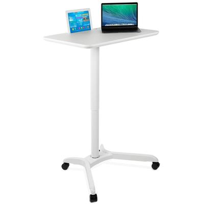 Mount-It! Standing Laptop Mobile Desk with Wheels and Height Adjustable