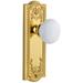 Grandeur Parthenon Solid Brass Rose Privacy Door Knob Set with Hyde