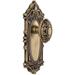 Grandeur Grande Victorian Solid Brass Rose Passage Door Knob Set with