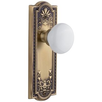 Grandeur Parthenon Solid Brass Rose Single Dummy Door Knob with Hyde