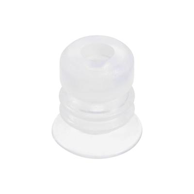 Silicone Waterproof Vacuum Suction Cup 15x5mm Bellows Suction Cup - Clear White - M5 x 15mm