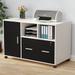 Mobile File Cabinet with Lock and Drawer,Lateral Filing Cabinet with Wheels