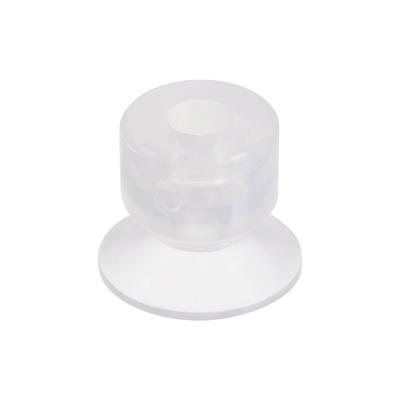 Soft Silicone Miniature Vacuum Suction Cup 15x5mm Bellow Suction Cup - Clear White - M5 x 15mm