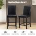 Gymax Set of 2 Bar Stools 25inch Counter Height Barstool Pub Chair - See Details