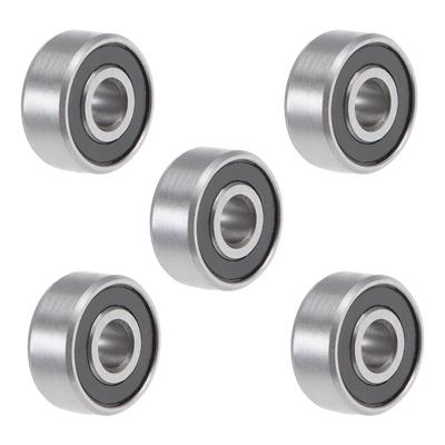 R2-2RS Deep Groove Ball Bearing 1/8"x3/8"x5/32"Sealed GCr15 Bearings 5pcs - R2-2RS (5Qty)