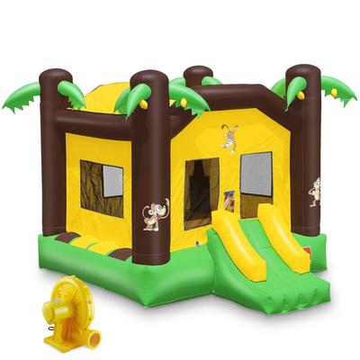 17 x 13ft Commercial Inflatable Jungle Bounce House with Blower