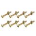 M6x45mm Furniture Bolt Nut Set Hex Socket Screw with Barrel Nuts 8Sets - Bronze Tone - M6x45mm,8 Sets