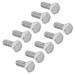 M6 Thread 16mm 304 Stainless Steel Hex Head Screws Bolts Fastener 10pcs - Silver Tone