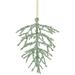 4.75" Green 3-D Glittered Iron Wire Pine Cone Christmas Ornament