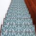 SUSSEXHOME Floral Collection Stair Treads 9 in. x 28 in.