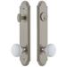 Grandeur Arc Solid Brass Tall Plate Single Cylinder Keyed Entry Set