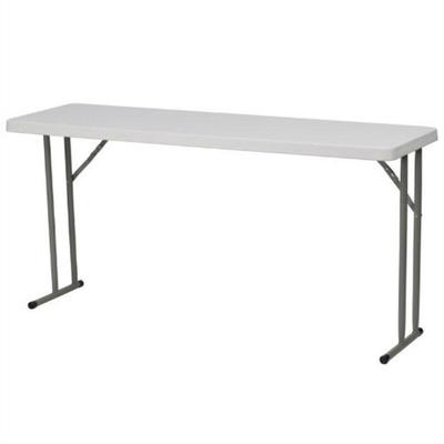 White Top Commercial Grade 60-inch Folding Table -...
