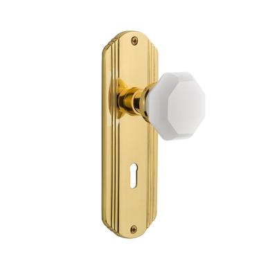 Nostalgic Warehouse Deco Solid Brass Rose Single Dummy Door Door Knob