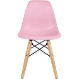 Kids Toddler Chair Side No arm Armless Natural Wood Legs Eiffel For Kitchen Desk Work Bedroom Playroom Preschool