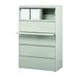 8000 Series 36" Wide 5-Drawer Lateral File Cabinet, Light Gray