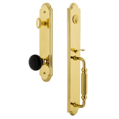 Grandeur Arc Solid Brass Rose Dummy Full Plate Full Plate 'F' Grip