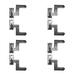 Shutter Lift Off Pintle Hinges 6-1/2" Black Wrought Iron Reversible Hinges with Mounting Hardware (Set of 4) Renovators Supply