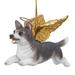 Design Toscano Siberian Husky Angel Dog Christmas Ornament