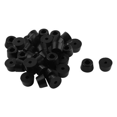 34pcs Rubber Feet Bumper Pad for Amplifier Speaker Leg, D16x13xH10mm - Black - 0.63