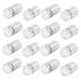 Stainless Steel Wall Mount Glass Standoff Holder Nail 16Pcs - Silver Tone - 12 x 25mm + 12 x 30mm