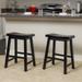 Pomeroy 24-inch Saddle Wood Counter Stool (Set of 2) by Christopher Knight Home