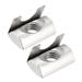 Roll In Spring M8 T Nuts 3030/4040 Series with Spring Sheet 10pcs - Silver Tone - 30s/40s-M8,10 pcs