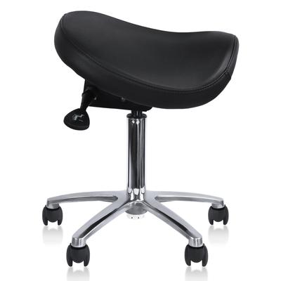 Adjustable Black Firm Saddle Stool Tilt Chair With Wheels Salon Dental Hygienist Rolling Dentist Clinical Hospital Lab