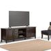 WYNDENHALL Hampshire SOLID WOOD 72 inch Wide Traditional TV Media Stand For TVs up to 80 inches - 72"w x 18"d x 24" h