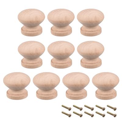 Round Pull Knob Handle 28mm Dia Traditional Cabinet Furniture Drawer 10pcs - 28mmx23mm(D*H)-10pcs