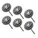 6pcs Ceramic Vintage Knobs Drawer Pull Handle Furniture Decorative - Black