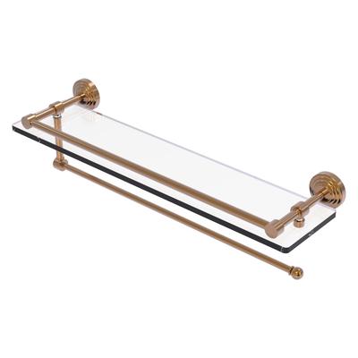 Allied Brass Waverly Place Collection Paper Towel Holder with 16 Inch Gallery Glass Shelf