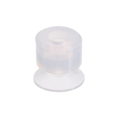 Soft Silicone Miniature Vacuum Suction Cup 10x5mm Bellow Suction Cup - Clear White - M5 x 10mm