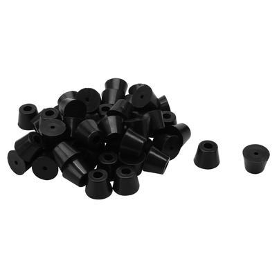 32pcs Rubber Feet Bumper Buffer Amplifiers with Washer, D17x13xH13mm - Black - 0.669"x0.512"x0.512"(Top D*Bottom D*H)