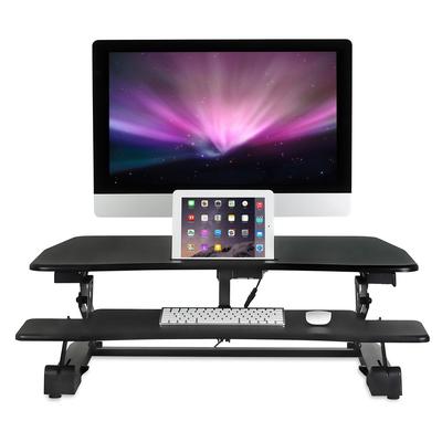 Mount-It! Electric Standing Desk Converter Height Adjustable, Black